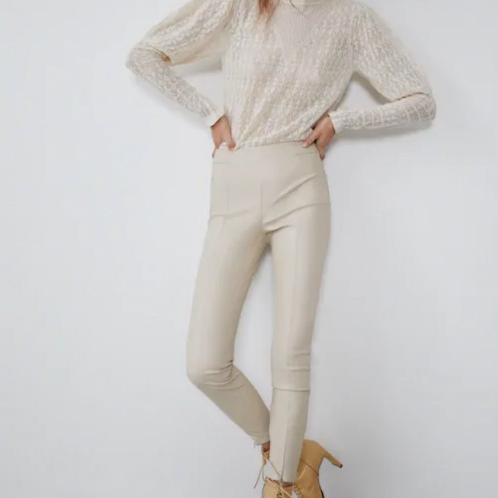 Zara FAUX LEATHER LEGGINGS | REF. 5427/225